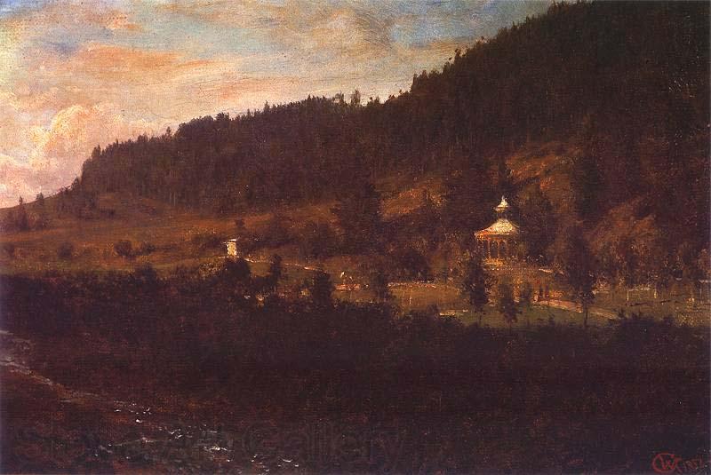 Wojciech Gerson Mountain-foot scenery. Germany oil painting art